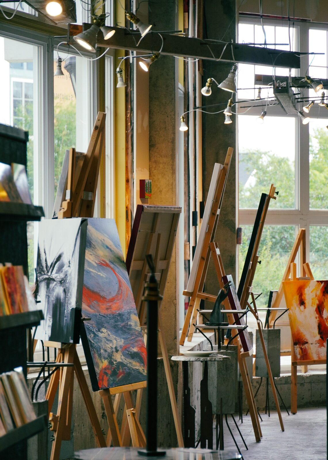 An art studio used as a temporary decorative image