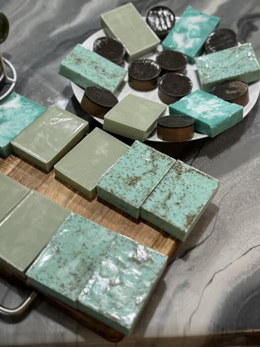 Colorful handmade soap